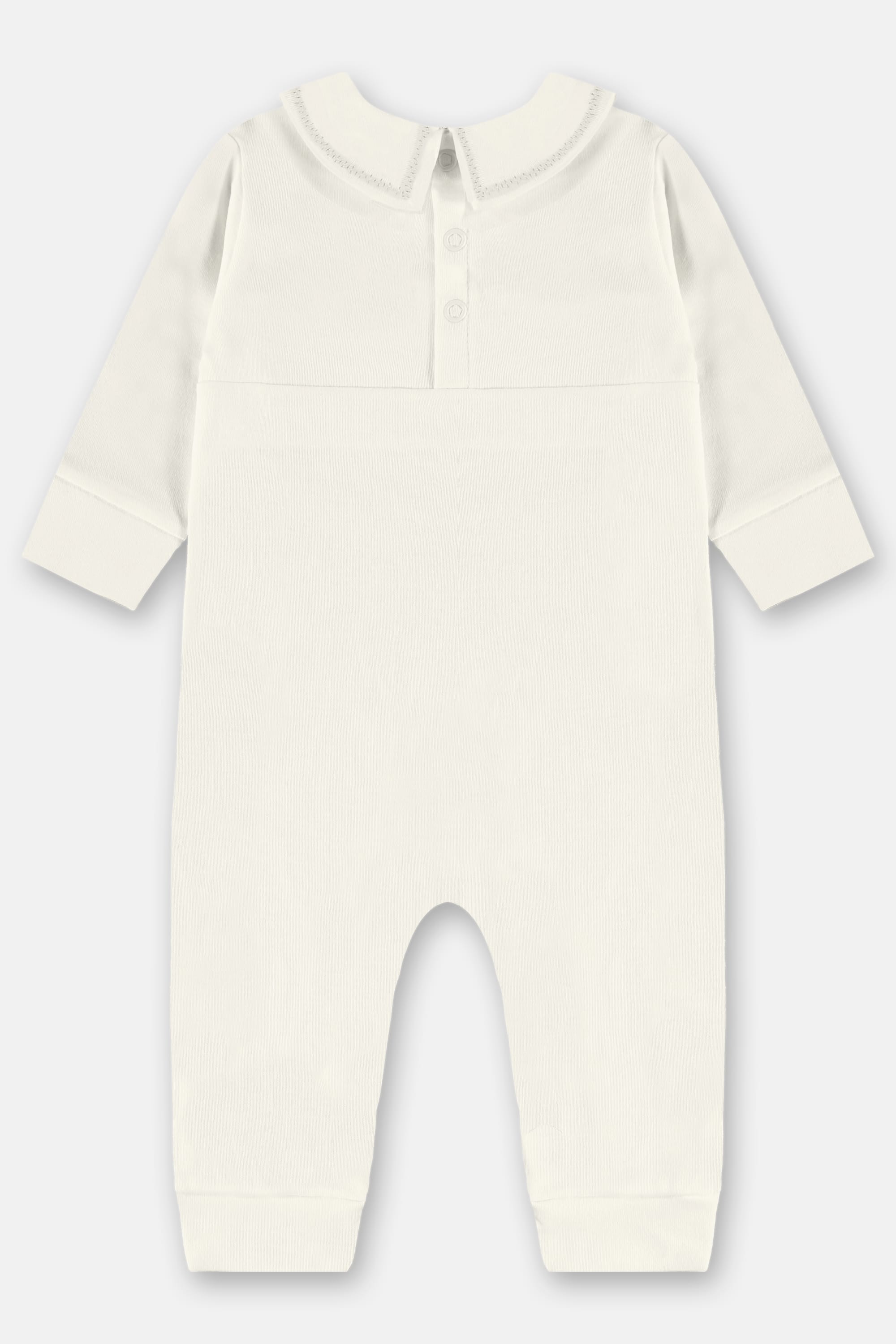 Macacão Unissex para Bebê em Suedine Pima (Off White) Up Baby - Imagem 4